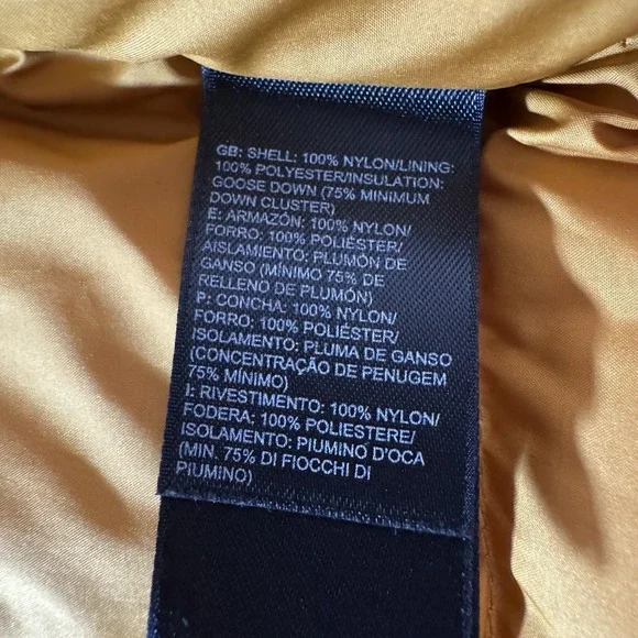 The North Face 550 Puffer Jacket Men's XL Brown Goose Down Pockets Utility Ski - Picture 7 of 15